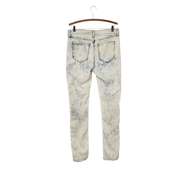 Monfrere Greyson Jeans Venice Wash Blue Acid Stone Wash Distressed Size 34 - Picture 2 of 12